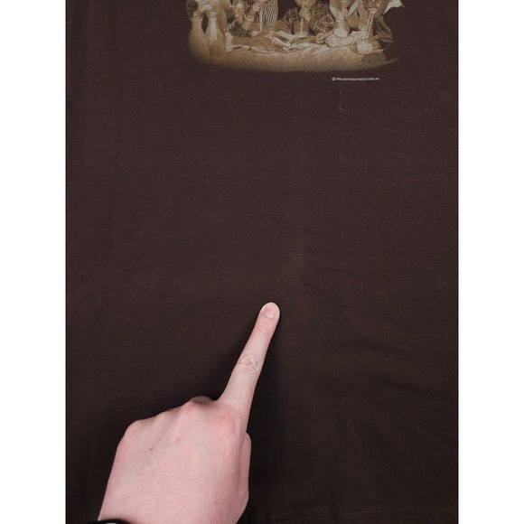 Vintage Little Rascals T Shirt Men's XL Brown Graphic Drinkin Buddies 2003 ** - Picture 4 of 9